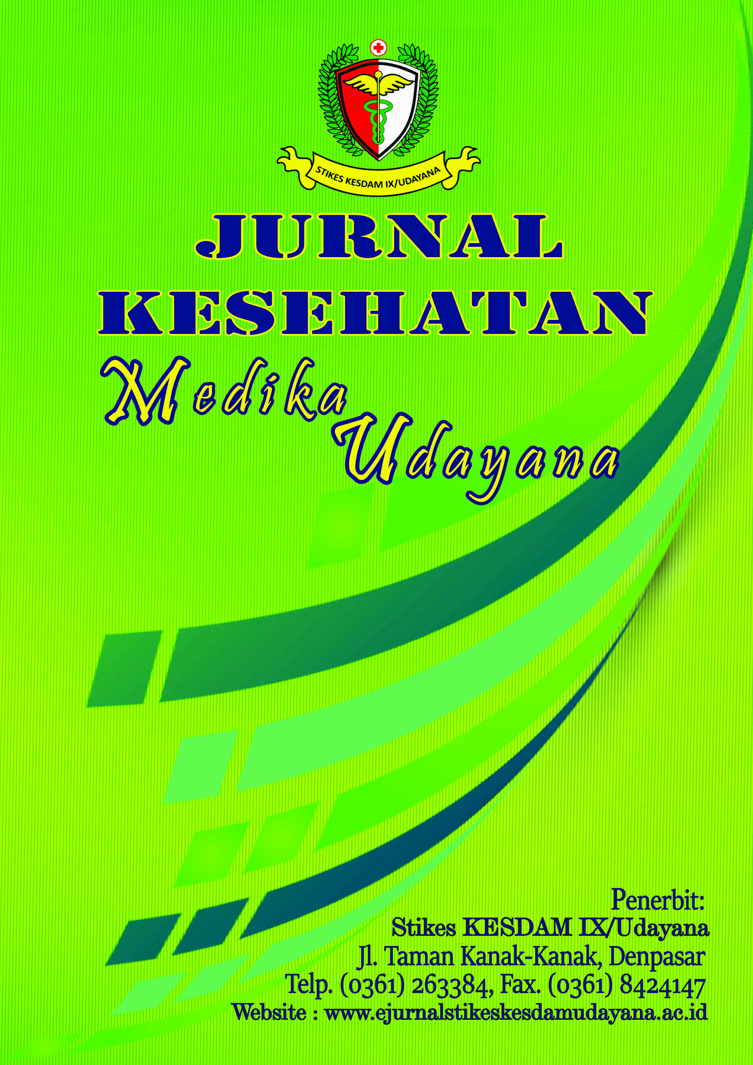 Medika Udayana Journal provides a forum for original research and scholarships relevant to nursing and other health-related professions. Medika Udayana Journal is a scientific peer-reviewed nursing journal which is published biannually (April and Oktober) by the Sekolah Tinggi Ilmu Kesehatan Kesdam IX/Udayana, Denpasar Bali. This journal is open for research aimed at evaluating and understanding the interventions given both in the fields of nursing and health using appropriate designs and methods